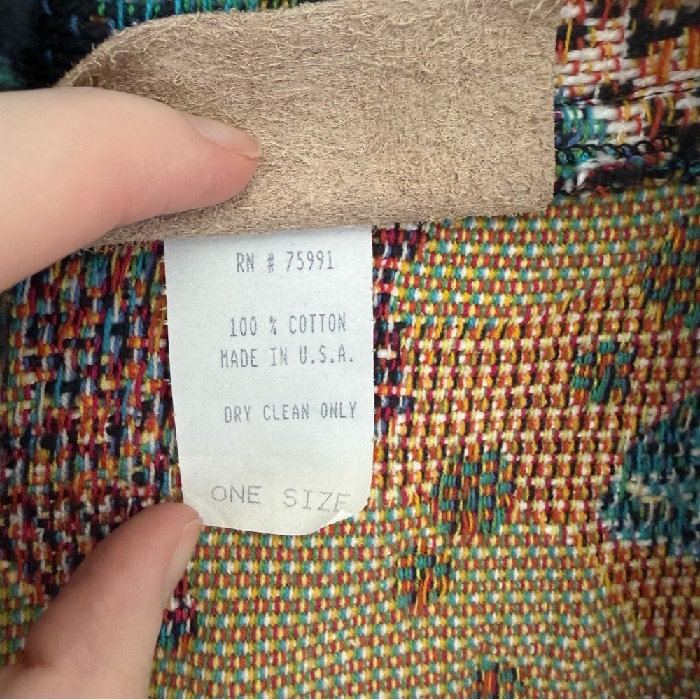 Vintage Pony Woven Tropical Fish Ocean Tapestry Jacket - Picture 8 of 9